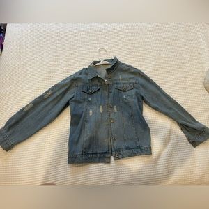 Women’s oversized jean jacket